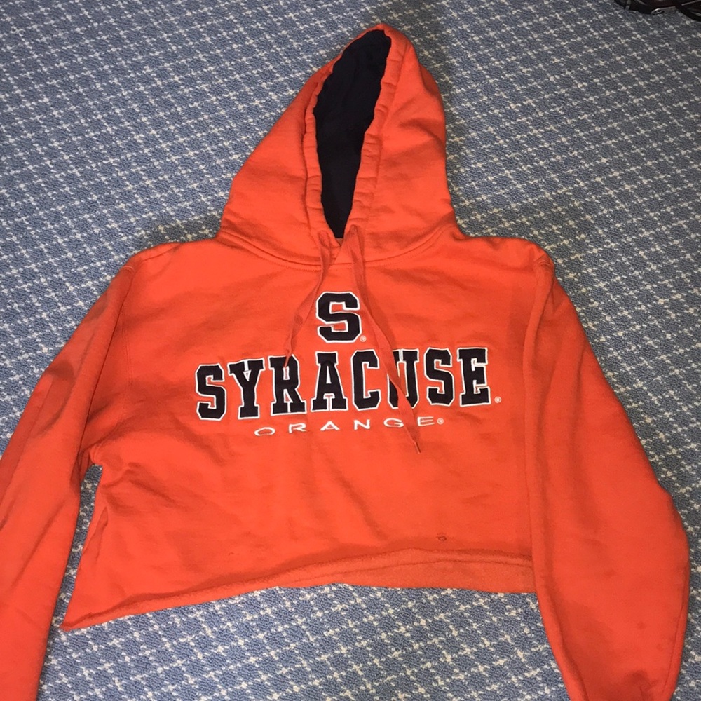 SYRACUSE UNIVERSITY Vintage cropped hoodie